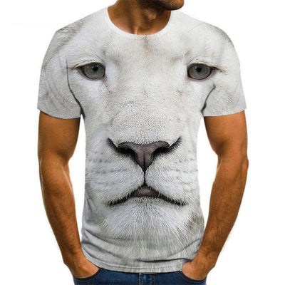 Camiseta Estampado Animal 3D para Hombre - Manga Corta - Image 21