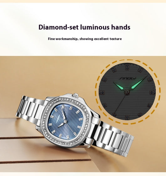 Reloj de Cuarzo Nautiloide Resistente al Agua para Mujer - Image 12