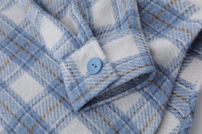 Camisa Cuadros Suelta con Capucha Estilo Retro para Hombre - Image 20