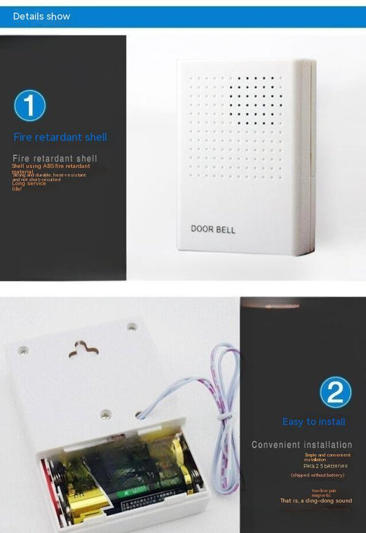 Timbre Inalámbrico con Batería para Control de Acceso - Image 6