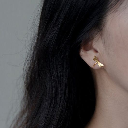 Aretes de Libélula en Plata Esterlina - Elegancia Sofisticada - Image 8