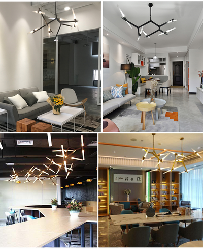 Lámpara Colgante Minimalista de Diseño Irregular para Sala y Comedor - Image 10