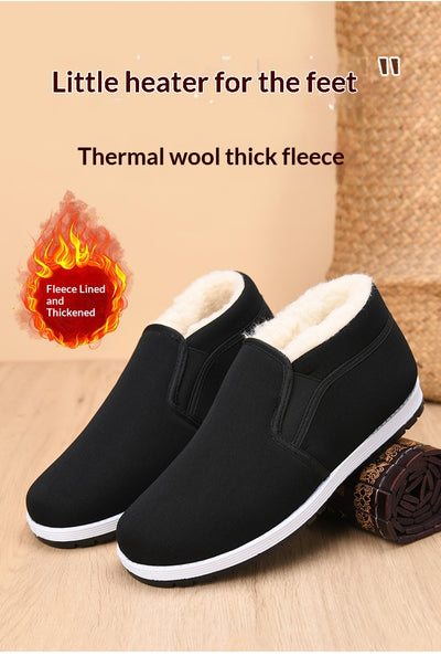 Botas Altas de Tela para Hombre con Plantillas de Lana Acolchada - Image 8