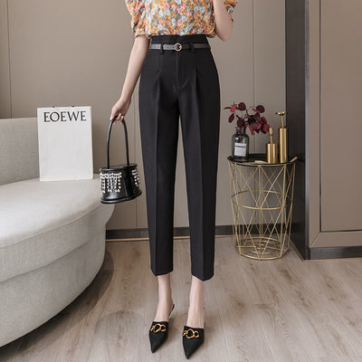 Pantalones Cropped Sueltos de Cintura Alta para Mujer - Image 4