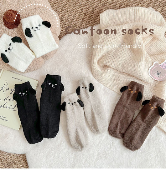 Calcetines Invierno Niños y Niñas Forro Polar Australiano Gruesos - Image 12