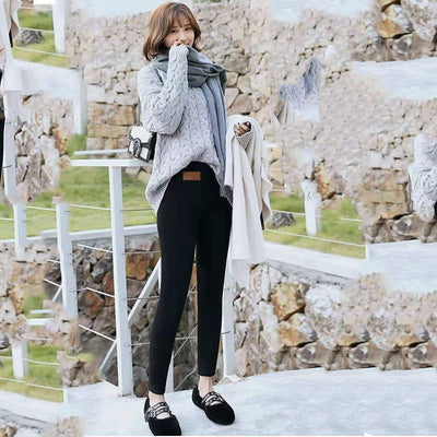 Leggings de Cashmira de Cordero Extra Gruesos para Mujer - Image 2