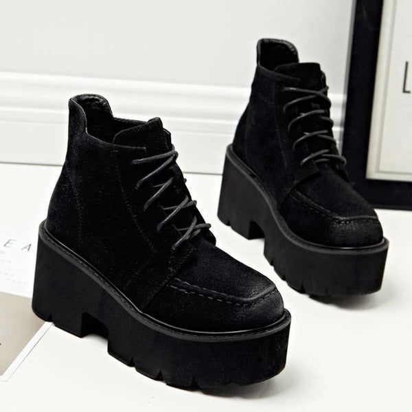 Botas Moteras Nude Tobilleras para Mujer