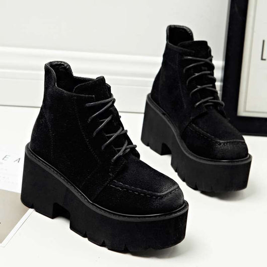 Botas Moteras Nude Tobilleras para Mujer