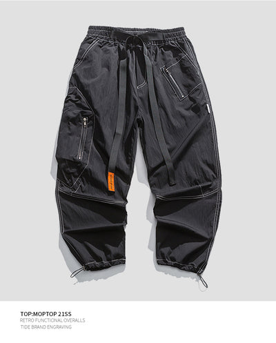 Pantalones Cargo Holgados para Hombre con Bolsillos Grandes y Costuras Reforzadas - Image 10