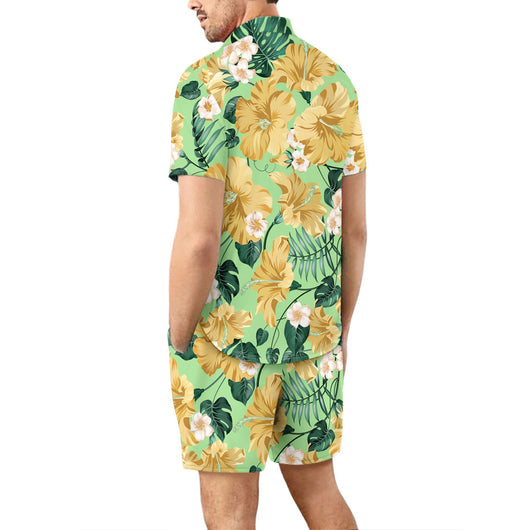 Conjunto Playero Hombre Camisa y Shorts con Estampado 3D Digital Hawaiano - Image 4