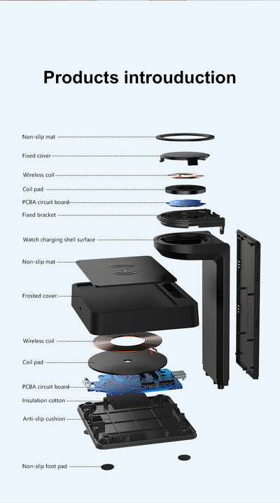 Cargador Inalámbrico Dual 2 en 1 Estándar QI - Image 2