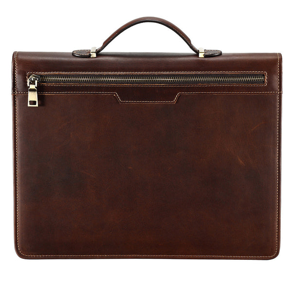 Maletín Vintage de Cuero Crazy Horse para Laptop 13.3 Pulgadas - Image 6