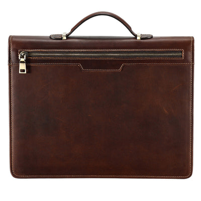 Maletín Vintage de Cuero Crazy Horse para Laptop 13.3 Pulgadas - Image 6