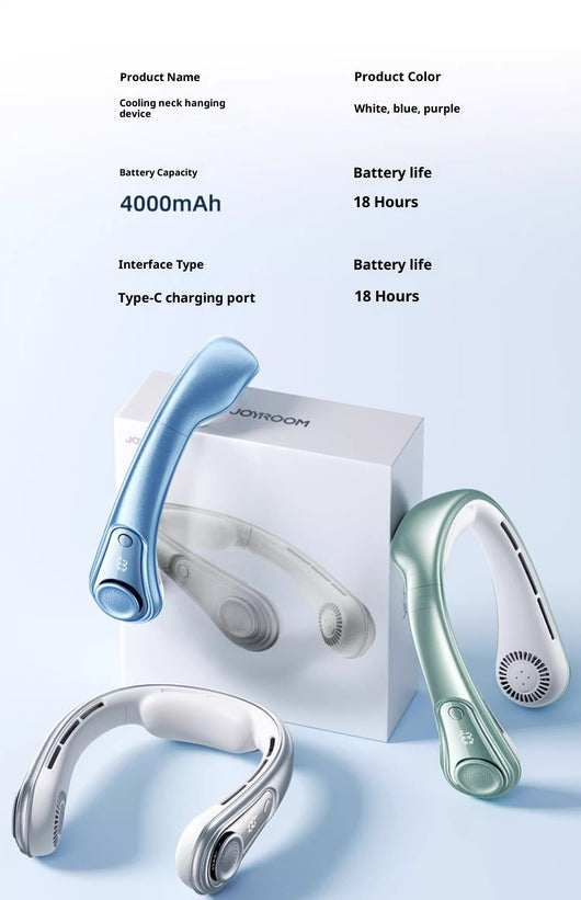 Ventilador Portátil Recargable USB para Cuello - Diseño Ergonómico Manos Libres - Image 18