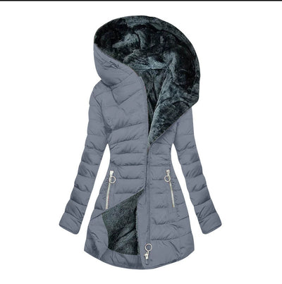 Chaqueta de Algodón Cálida con Capucha y Mangas Largas - Image 12
