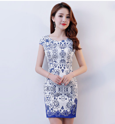 Vestido Cheongsam Elegante para Verano - Image 39