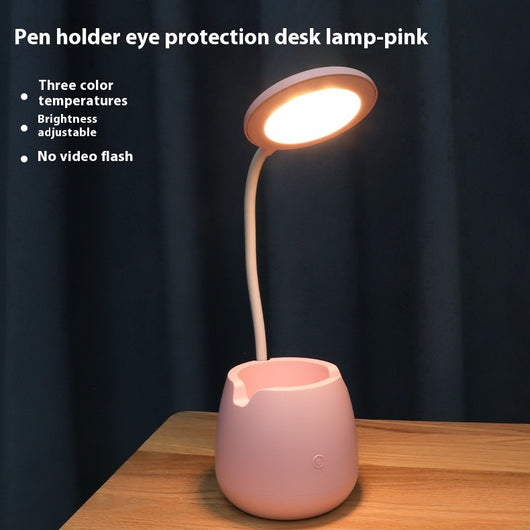 Lámpara de Escritorio LED Multifuncional con Organizador y Carga USB - Image 3