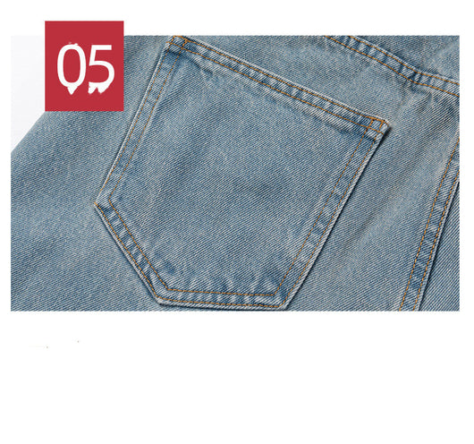 Pantalones Vaqueros Unisex Azul Gato - Estilo Urbano - Image 4