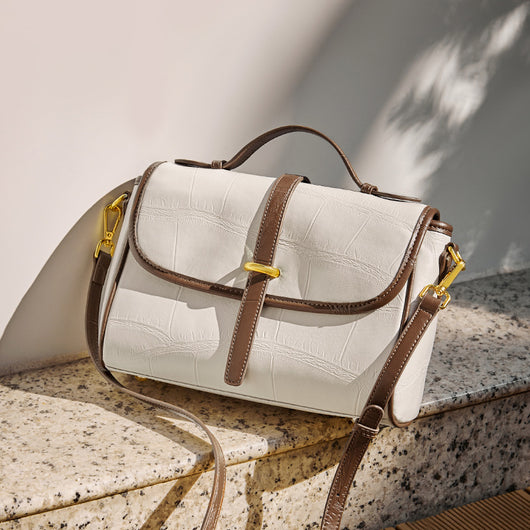 Bolso Mensajero de Cuero Genuino con Correa Cruzada - Image 7