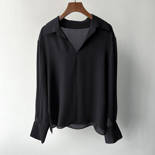 Camisa de Seda Suave con Colgante Cómodo - Image 6