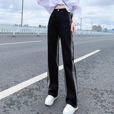 Jeans Rectos con Degradado Negro - Image 3