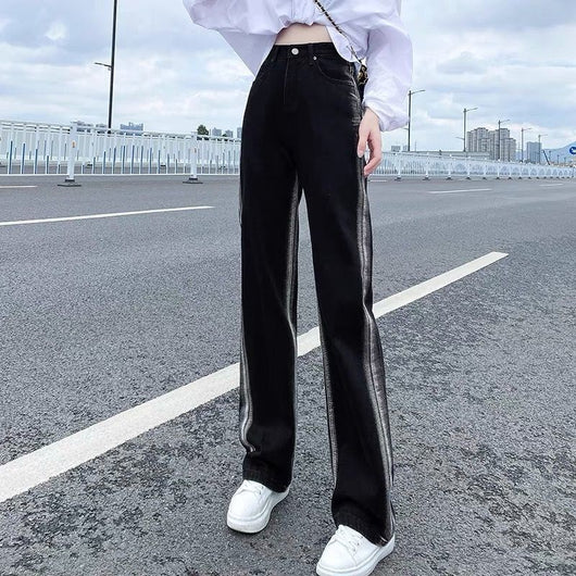 Jeans Rectos con Degradado Negro - Image 3
