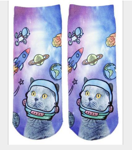 Calcetines Estampados 3D con Diseños Cartoon - Parejas y Unisex