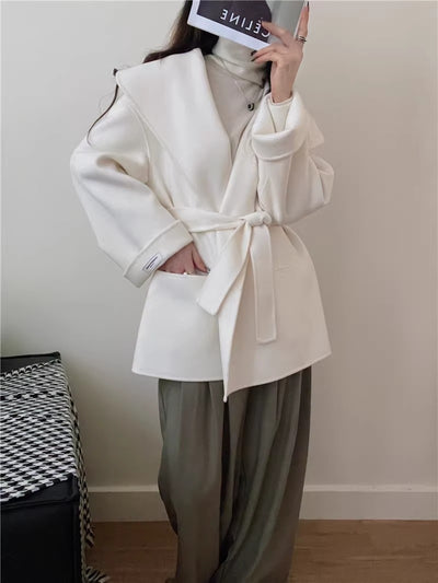 Abrigo de Lana Reversible Doble Faz para Otoño e Invierno - Cashmere Premium Talla Pequeña - Image 16