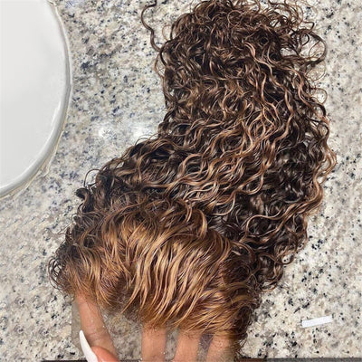 Peluca Frontal de Encaje con Cabello Natural Resaltado - Image 9