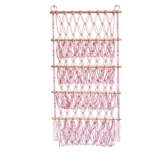 Organizador de Almacenamiento Tejido de 4 Niveles con Red de Bolsillo - Image 14