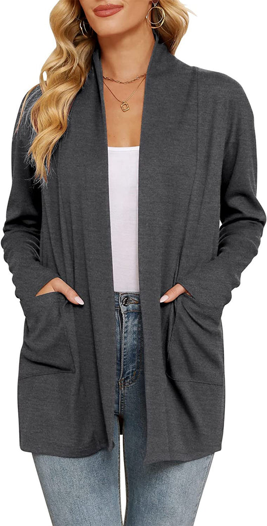 Cardigan Suelto Casual para Mujer con Bolsillos - Image 24