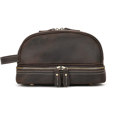 Bolso de Cuero Crazy Horse Gran Capacidad - Cartera de Mano Premium - Image 19