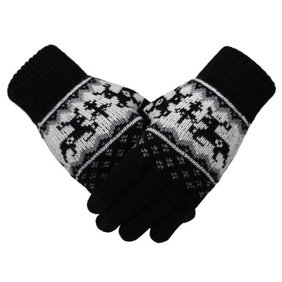 Guantes de Ciclismo para Mujer en Lana Tejida - Abrigo Cálido - Image 13