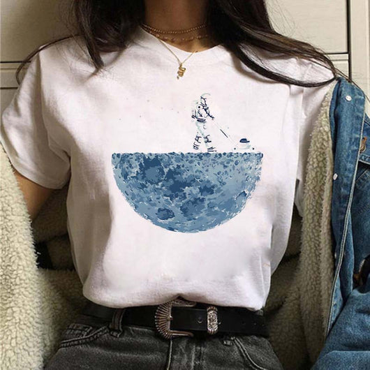 Playera Estampada de Personalidad Creativa para Estudiantes - Image 15