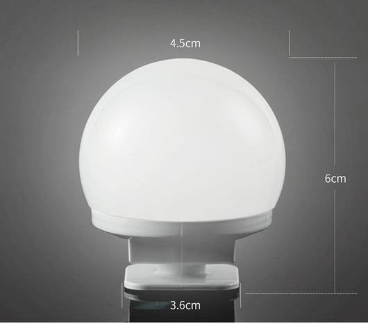 Espejo de Maquillaje LED con Luz Hollywood USB - Iluminación Tricolor Ajustable - Image 9