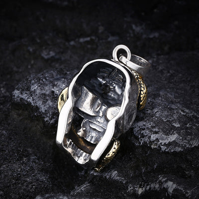 Dije Calavera Serpiente Plata Esterlina - Estilo Personalidad Masculina - Image 9