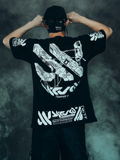 Camiseta Electrónica Underground para Hombre - Estilo Vanguardista - Image 16