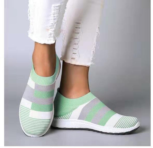 Zapatillas Deportivas Mujer Tejidas - Cómodas y Elegantes con Suela Vulcanizada - Image 6