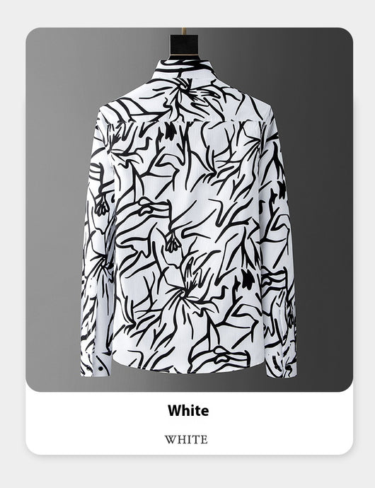 Camisa Suelta Estampada Digital para Hombre - Colección Otoño - Image 8