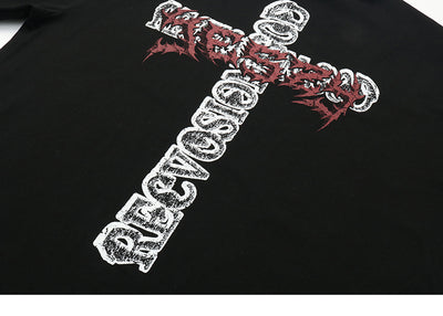 Playera Holgada Unisex con Estampado de Cruces - Image 16