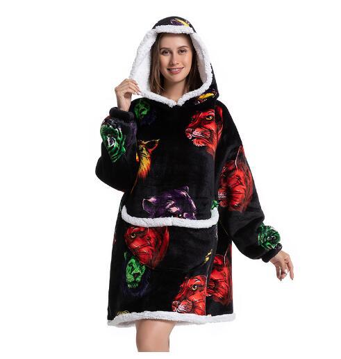 Pijama Sudadera con Capucha y Manta - Abrigo Cálido Versátil - Image 3