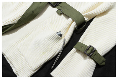 Abrigo Tejido con Cordones y Detalles de Encaje - Image 15