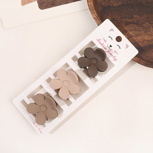 Set de Tres Pasadores de Cabello Tonos Café - Accesorios para Moños - Image 13