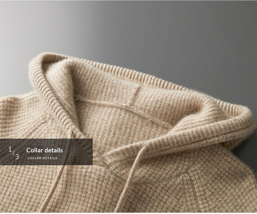 Suéter de Cachemira con Capucha para Otoño e Invierno - Image 16