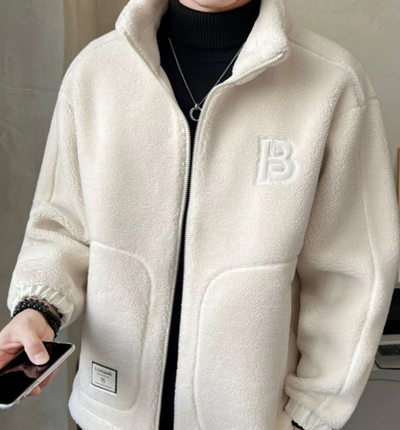 Abrigo de Lana de Cordero para Hombre - Otoño e Invierno - Image 11