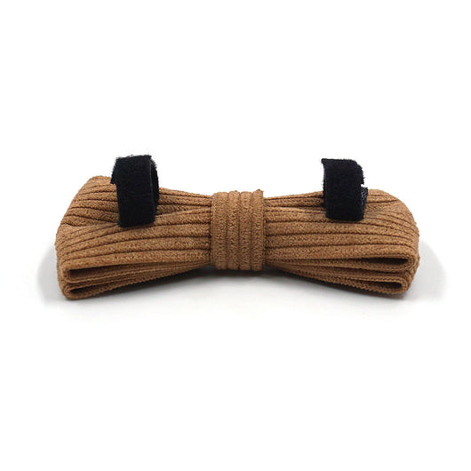 Brown corduroy pet harness with gold-colored metal quick-release buckle and D-rings, shown on a white background. - Image 25
