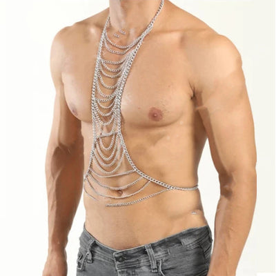 Cadena Corporal para Hombre - Joyería de Pecho Festival y Cosplay