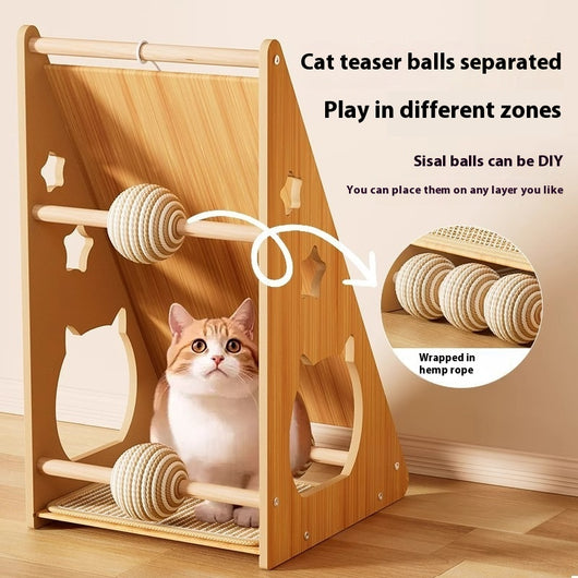 Rascador Vertical Antidesgarros para Gatos - Adhesivo de Pared - Image 3