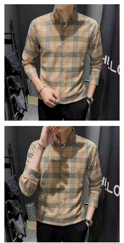 Chaqueta Camisa Slim Fit Coreana - Estilo Trendy para Hombre - Image 17