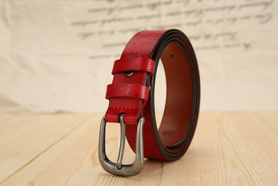 Cinturón de Cuero Grabado para Mujer - Versátil y Elegante - Image 45